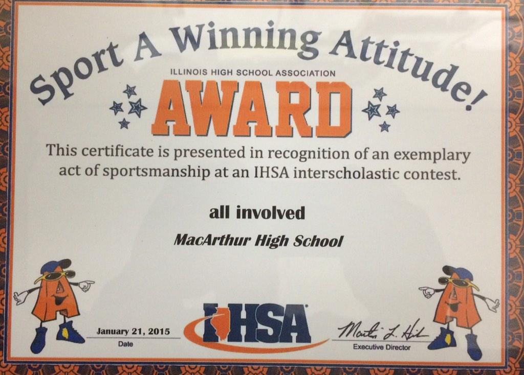 ProudDPSGeneral's tweet photo. The IHSA would like to commend our boys team for Sporting a Good Attitude as they played EHS last night.  Congrats! http://t.co/lbjLMCvpEk