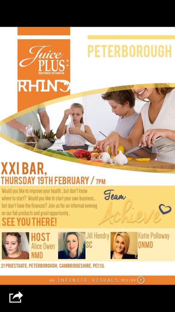katiepolx's tweet photo. Peterborough event! π₯ Everyone welcome! π #JuicePlusEvent #Peterborough #Wealth #Health #FinancialFreedom http://t.co/xytTLyw7Sp