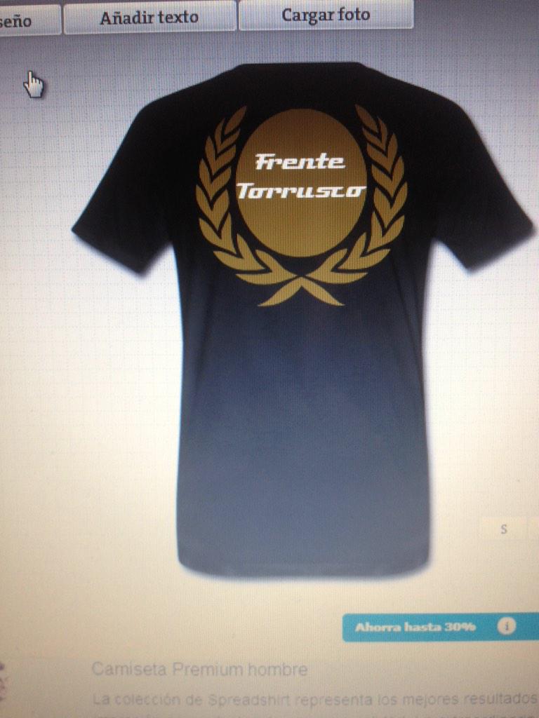 FrenteTorrusco's tweet photo. Ya a la venta la nueva camiseta del Frente, contactar por MD para compra. #FT #TFH http://t.co/29dmK5JRPP