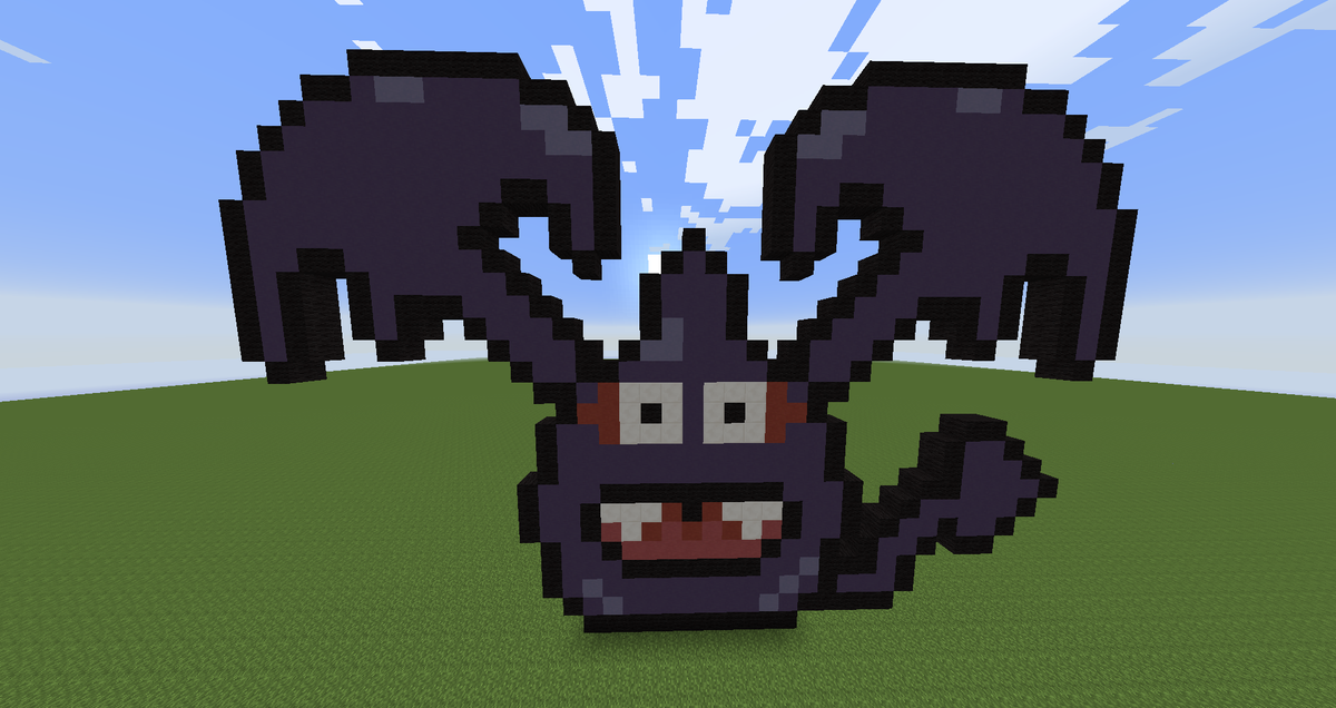 Furyzer Waffle Dark Slime From Dragon Quest Monster Pixelart Minecraft First Pixel Art C Http T Co 46cynlxnzr