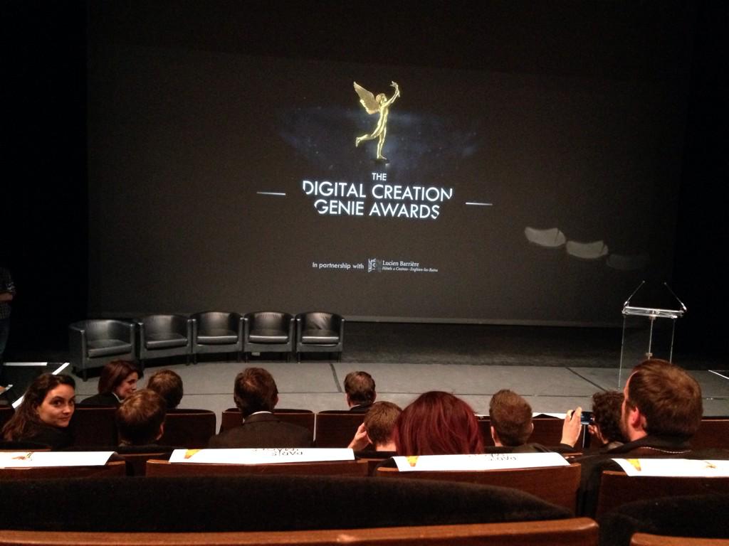 CineFac's tweet photo. Et la cérémonie va commencer ;-) #PIDS2015 #DigitalCreationGenieAwards http://t.co/ppw8xcVDCm