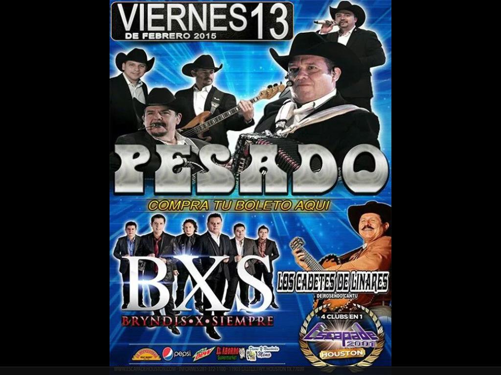 Grupo Pesado on stage in Laredo, Texas