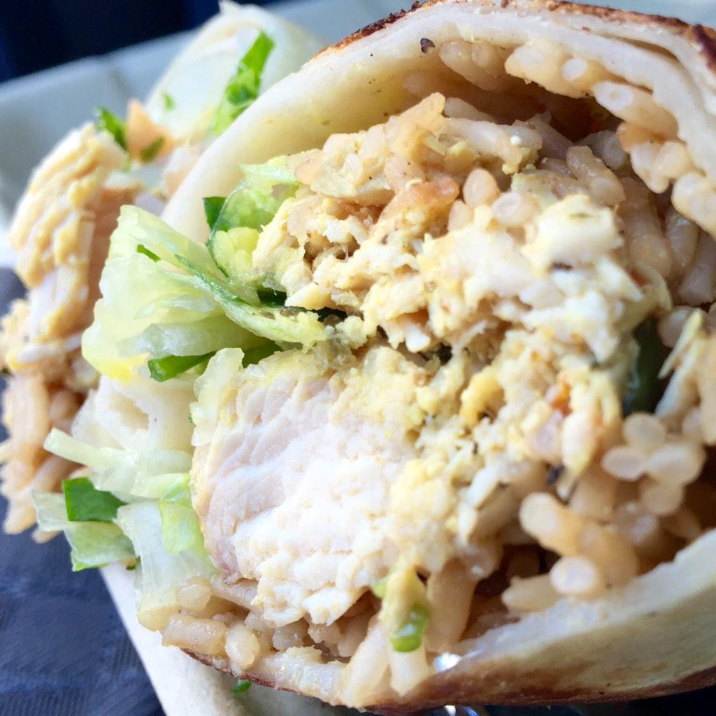 <a href="/SabzeeTruck/">Sabzee Foods</a> knows how to make a Chicken Wrap. Delicious and Moist. It's here @ OtG: UN Plaza from 11-2pm.