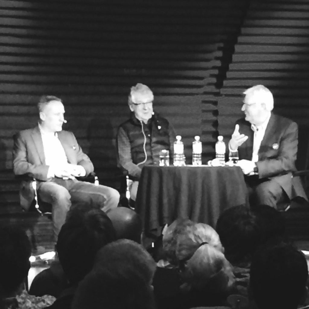 Podiumsdiskussion zum Bau des neuen Stadions mit Streich und Reif. #Freiburg #FreiburgNeo #SCF #SCFreiburg