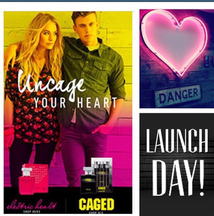 rue21sd's tweet photo. Fragrances launch today at rue21! Caged for him &amp; Electric heart for her! #rue21 #rue21sd #fragrance http://t.co/c53r4IPnk1