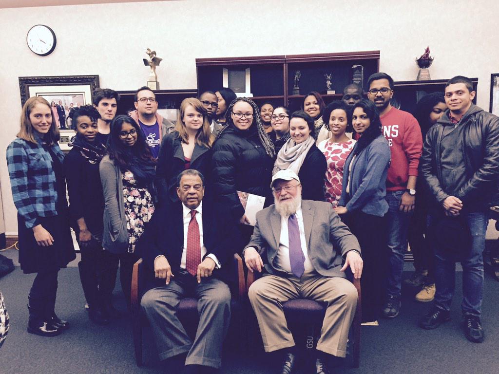 FootstepsofMLK's tweet photo. We made one last detour before going home with Ambassador Andrew Young #QCMLK15 #ByeAtlanta http://t.co/aGFCUn8qDW