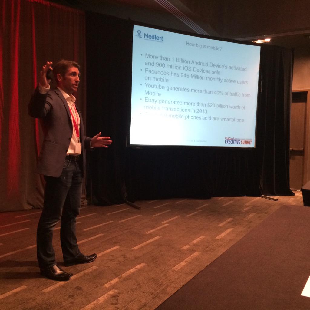 EMSRedline's tweet photo. @Medlert CEO @davidemanuel leads a Medlert Connect demo at #RedlineSummit http://t.co/aJVX0DWwcj