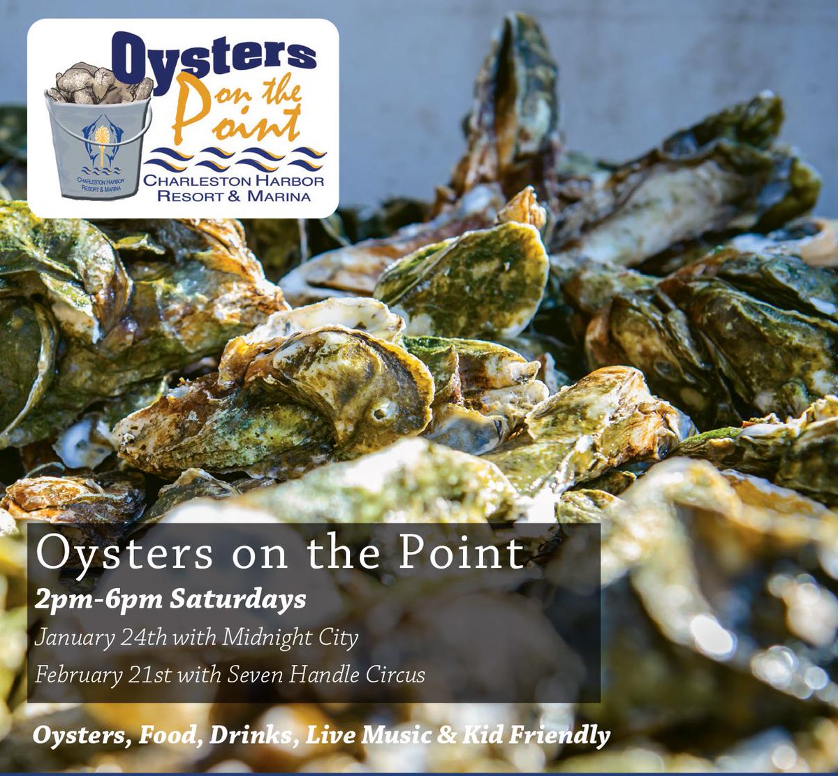 CHRMMarinaStore's tweet photo. Oysters on the Point is this Saturday from 2-6!  Midnight City will be playing so you don't want to miss it! http://t.co/lHIsJ8RVXw