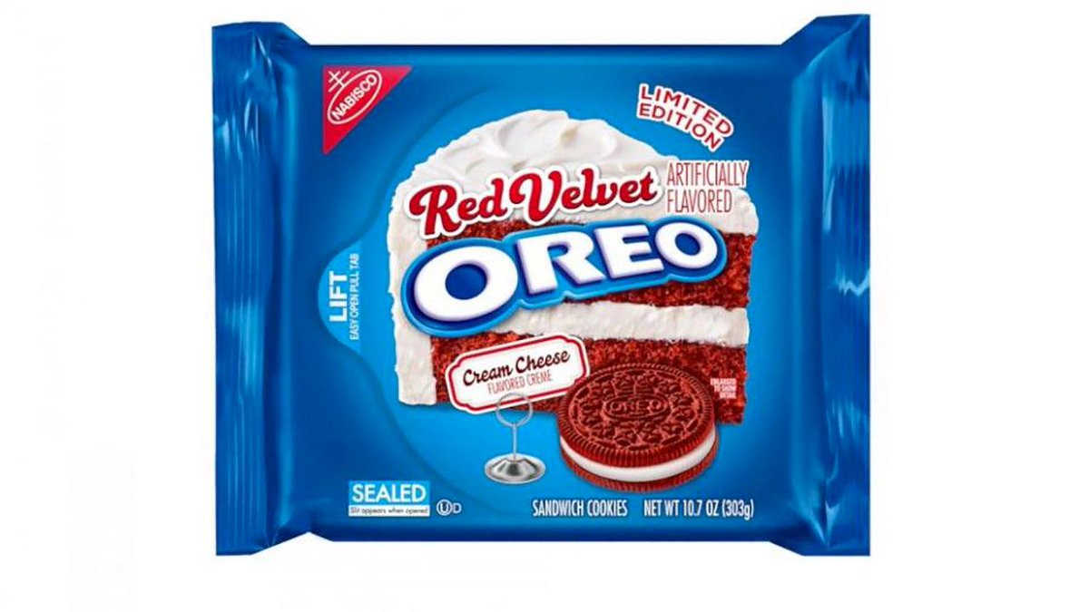 Oreo's newest cookie will be the Red Velvet Oreo abc7.la/1KYTmS0