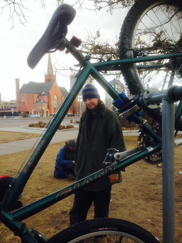 Double_Distance's tweet image. Brian is one of our oldest friends. "This baby is the way i get around, but the brakes don't work." 

They work now!