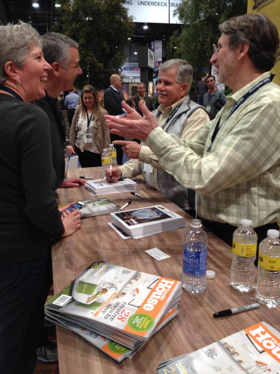 LLFlooring's tweet photo. Norm &amp; Tom of @ThisOldHouse are here at #C5526 for 30 minutes! #LLIBS2015 #IBS2015 #LLCelebs http://t.co/pCL3IsSFaJ http://t.co/jgSp3FoRVR