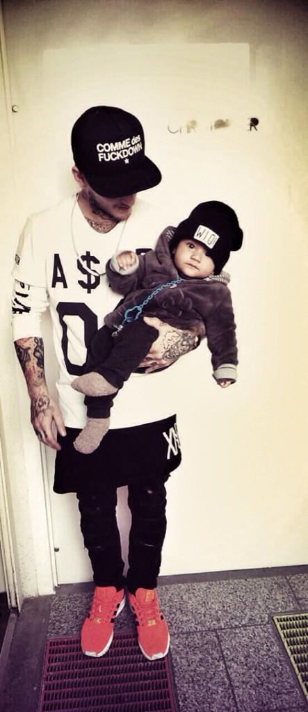 Like father like son ❤️ #asapmob #commedesfuckdown #wio