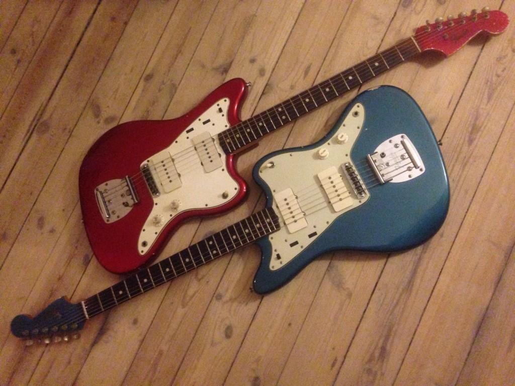 Fender (@fender) on Twitter photo RT <a href="/VintageAndRare/">Vintage & Rare</a>: 1965 CAR & 1964 LPB Fender #Jazzmasters. What do you think? #vintageandrare #vintageguitars RT <a href="/VintageAndRare/">Vintage & Rare</a>: 1965 CAR & 1964 LPB Fender #Jazzmasters. What do you think? #vintageandrare #vintageguitars