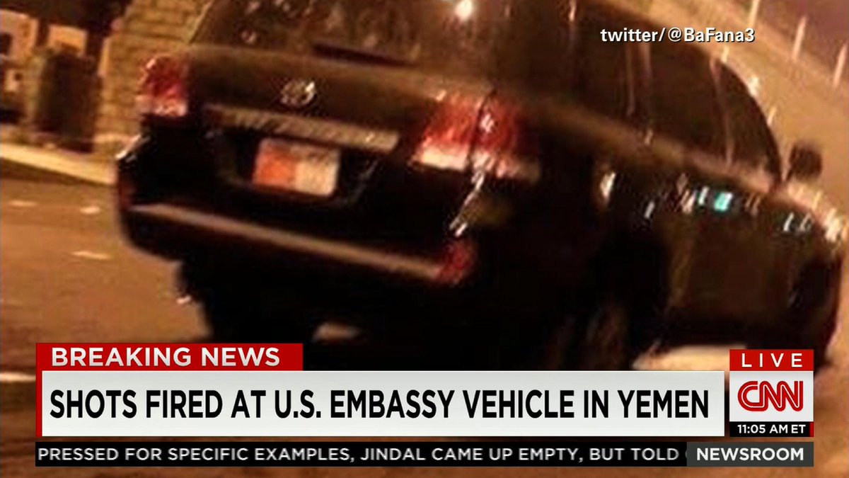 Yemen coup underway by Shiite Houthi U.S. vehicle fired on