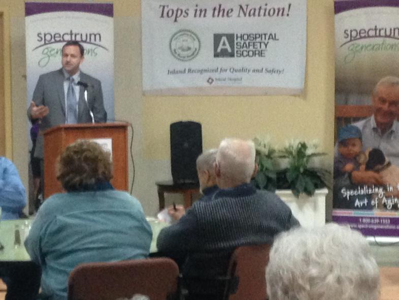 jodiquintero's tweet photo. Great to be in Waterville with @RepEves talking to seniors about the #KeepMEHome plan #mepolitics http://t.co/jphCn3pczr