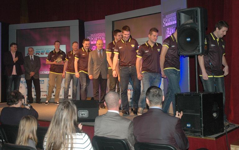 4th place in regional competition "Sportsperson of the year 2014". Award handed over by Mayor of the city Kralův Dvůr