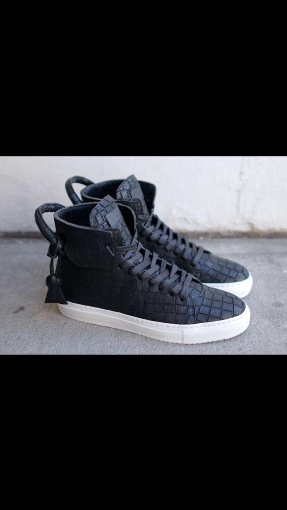 DapperDecisions's tweet image. En Noir x Buscemi 125mm Shoe “Black Croc”