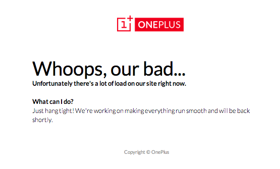 rgaidot's tweet photo. Whoops, our bad... #oneplus http://t.co/6SuMvxTdTa