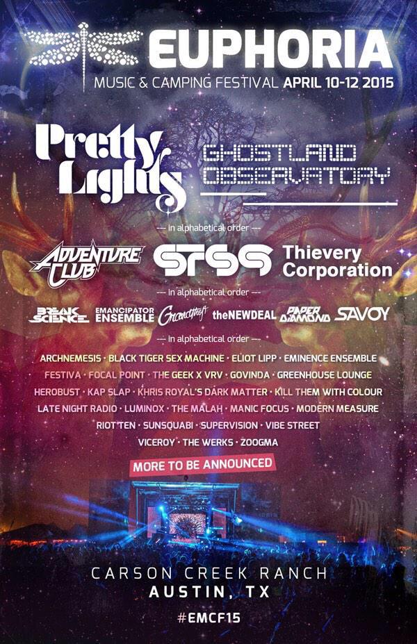 TrueMusicFest's tweet photo. RT @EDMAssassin: .@EuphoriaMusFest Announces their 2015 Lineup. http://t.co/cdHn1Y1yoS http://t.co/k0nI9dZRD4