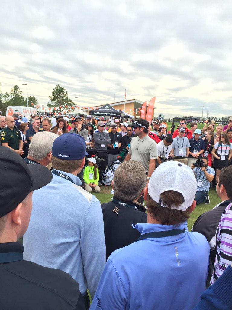 PAR365NYC's tweet photo. @bubbawatson live from the #PGAShow2015 http://t.co/Gk1pZbLP2C
