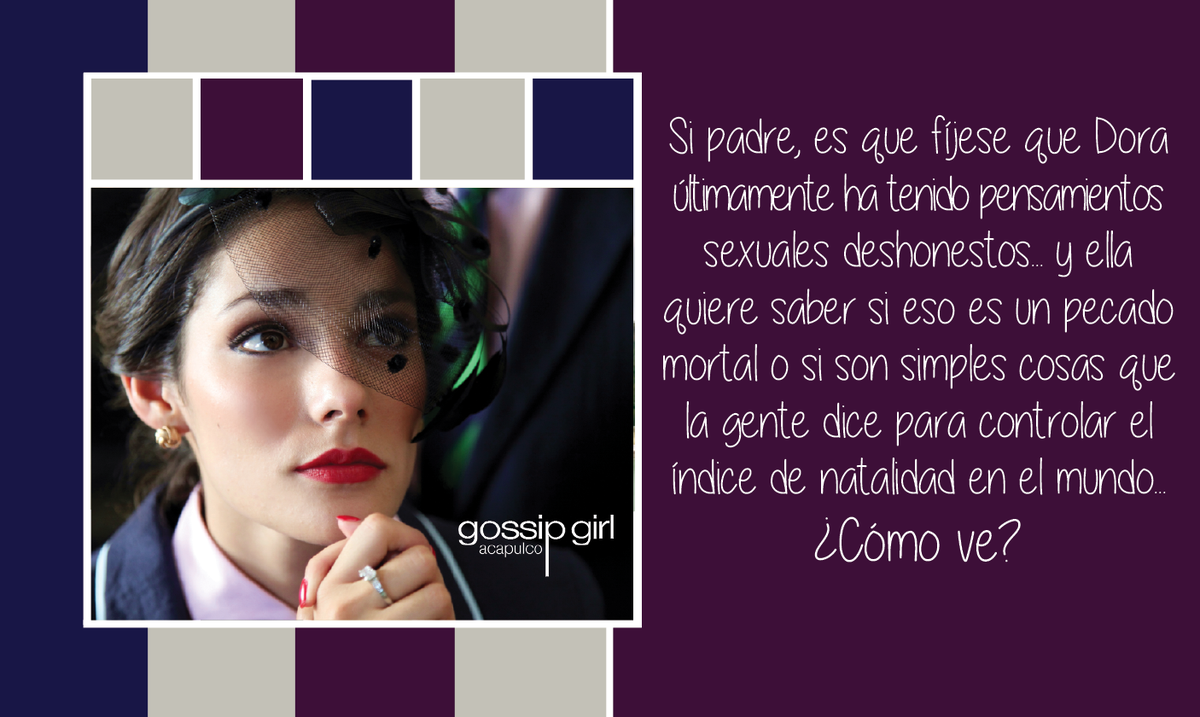 Si padre, es que fíjese que Dora últimamente ha tenido pensamientos sexuales deshonestos...