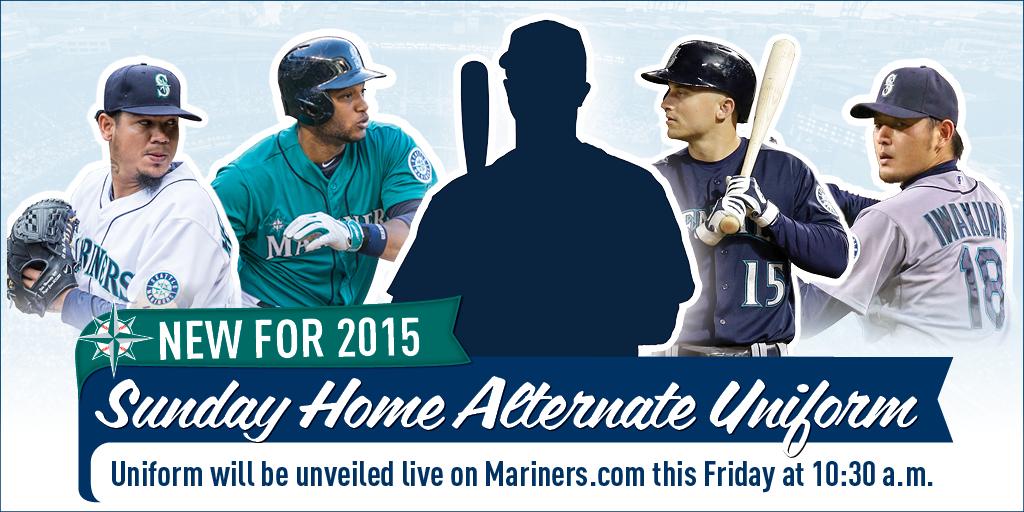 Seattle Mariners on X: There's a new Sunday home alternate #Mariners  uniform for 2015. Get your first look on Friday at 10:30 a.m.   / X