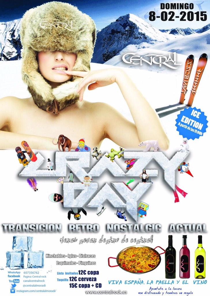 centralalmoradi's tweet image. @MariaPotata Dom 8 Crazy Day locura,disfraces,Transicion-Retro-Nostalgic actual, RT y participa sorteo entradas