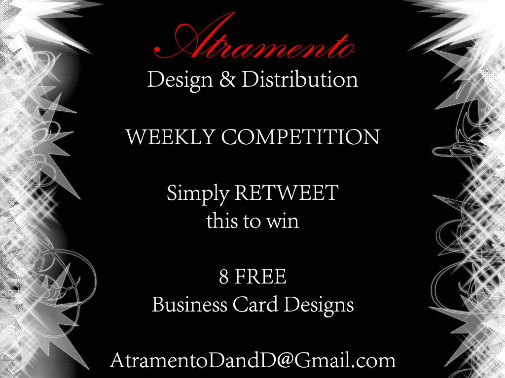 AtramentoDandD's tweet image. #Competition time:
#RETWEET this to be in with a chance of winning 8 free business card designs
