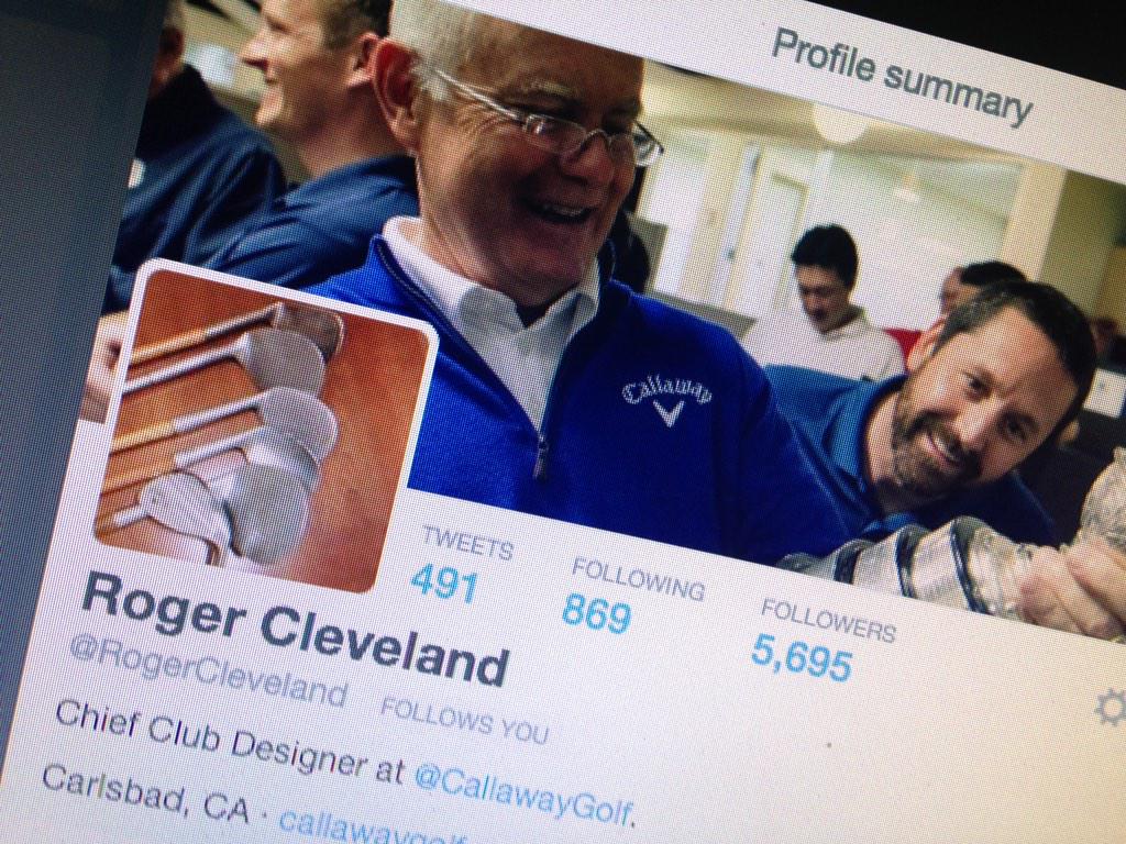 PutterSquare's tweet image. RARE AIR!! Today living legend @RogerCleveland of @CallawayGolf followed us! #PutterSquare #wowow