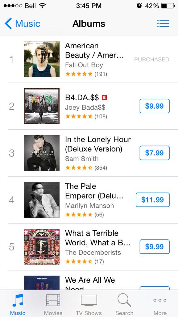 moonuclub's tweet image. @falloutboy @iTunesMusic AND CANADA