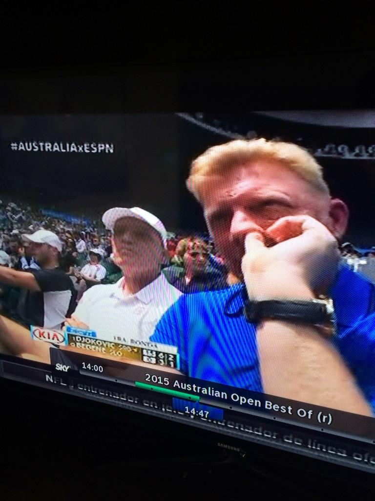 Barbaras tomas de #AUSTRALIAxESPN jajajaja, Bárbaro mi Boris <a href="/javifranatenis/">Javier Frana</a> @Eduardo15Varela