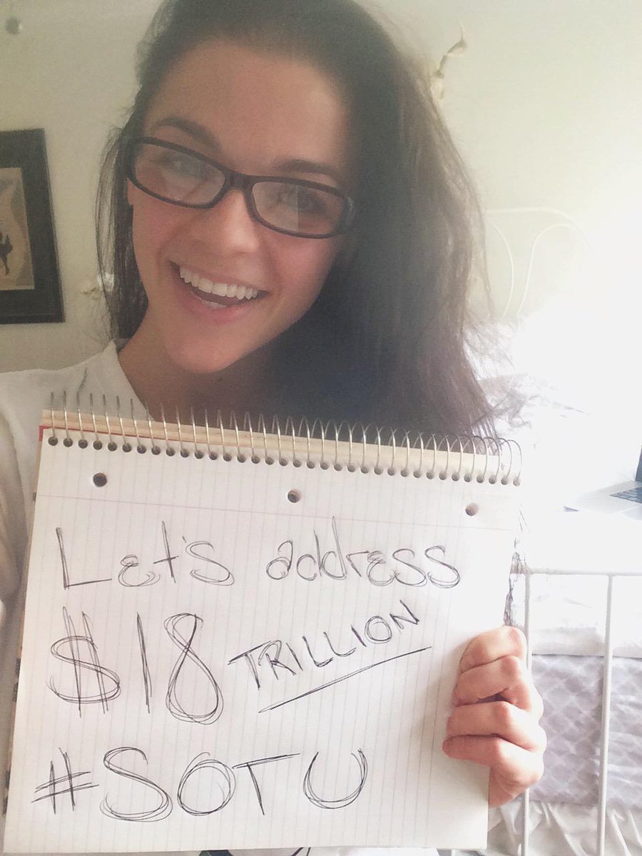 AGenEmpowered's tweet photo. @YALiberty let's address $18 trillion in debt! #YourResponse #SOTU http://t.co/2rdr91cIGu