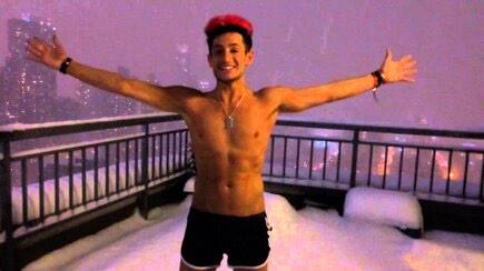 It’s #ToplessTuesday! The cold never bothered me anyway.