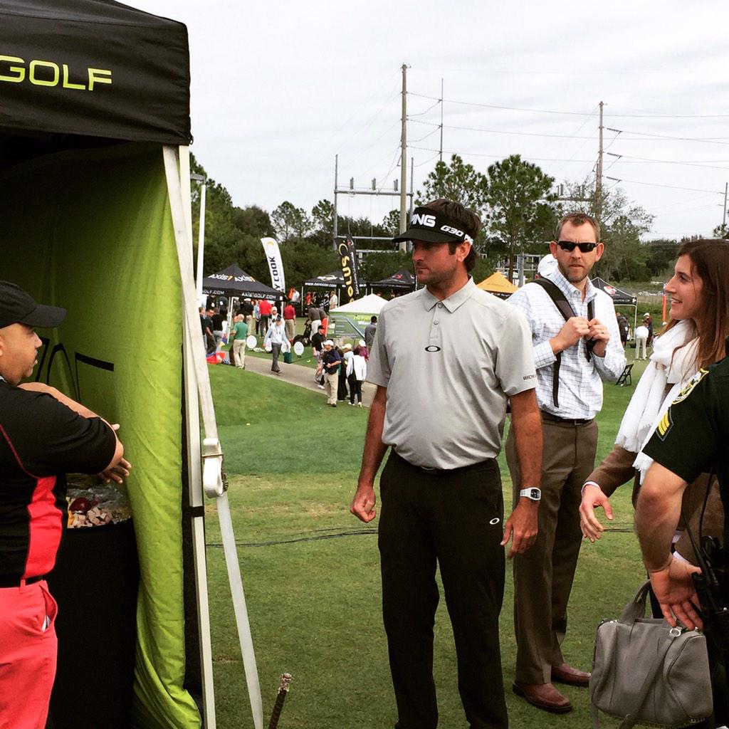 PAR365NYC's tweet photo. More images from #2015PGAshow with the man, @bubbawatson, the beautiful @BLAIRONEAL and @JesperParnevik #demoday http://t.co/EEF6euSEwC