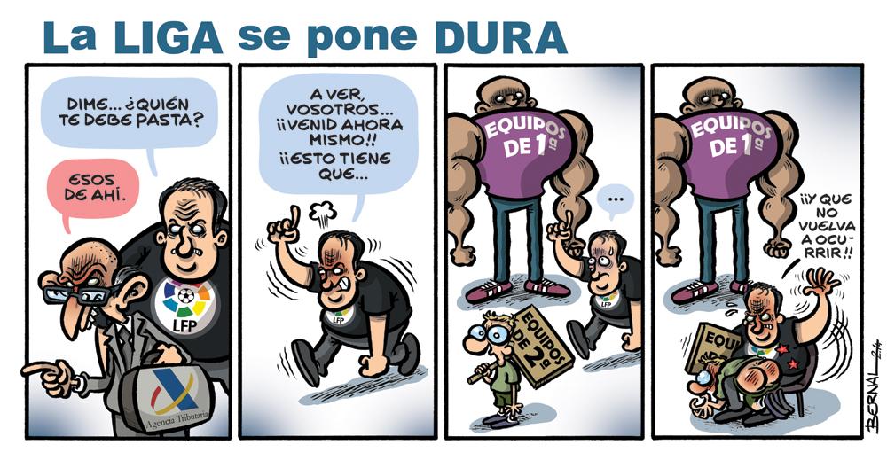 FotosRecre's tweet photo. Como la vida misma (viñeta de @proyectopanenka) #LigaPodrida #SOSRecre #TebasVeteYa http://t.co/OgGS7LroHi