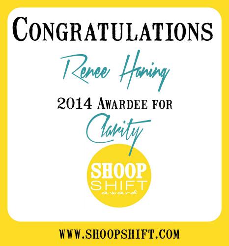 Congratulations Renee Haning of <a href="/BNHRC/">BNHRC</a> on being selected as the 2014 #ShoopShift Awardee for Clarity in a large org!