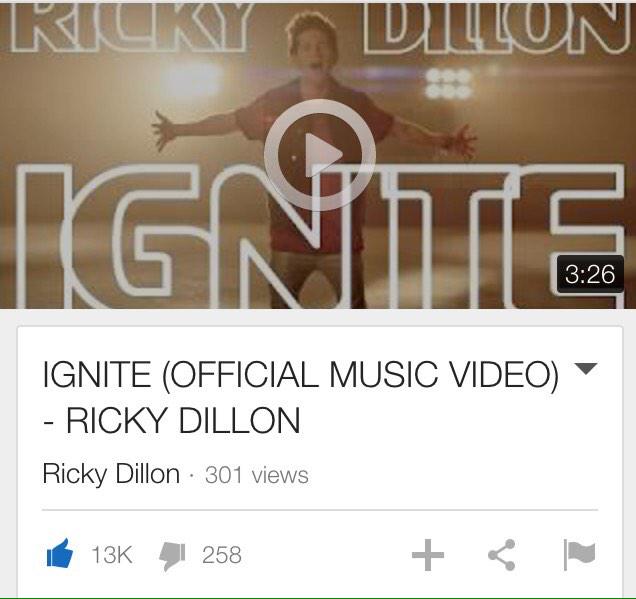 AuttyBrown's tweet photo. Everybody go watch Ricky's new music video. http://t.co/eeVP9rnuZZ #WatchIgniteVideo #Thumbsup @RickyPDillon http://t.co/rITcPoSYdw