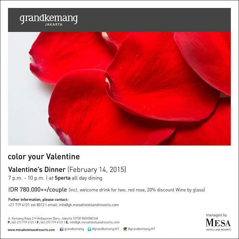 Treat ur loved one to a 5 course+wine+interesting gimmicks to take home.BOOK NOW TO SAVE YOUR SEAT!!