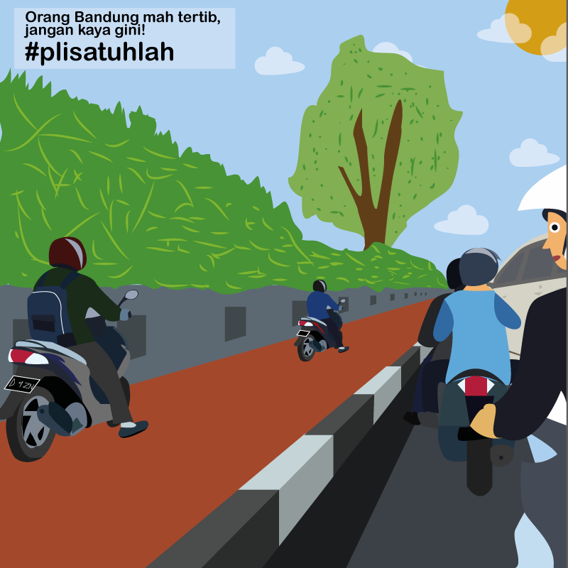 Percuma ada trotoar yg bagus kalo ujung-ujungnya disalahgunakan. Jgn jadi contoh yg buruk ya taruwit #plisatuhlah