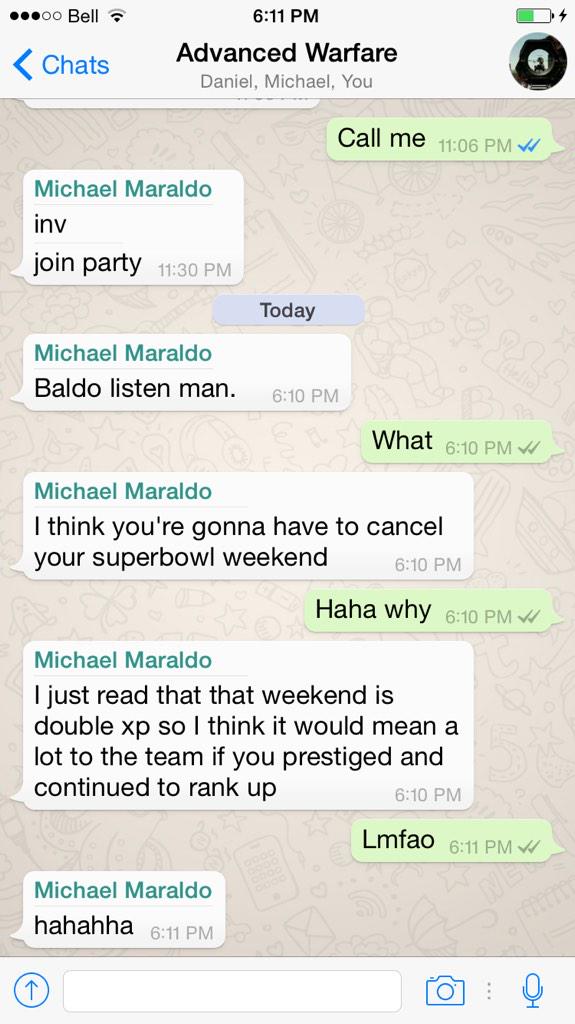 DanBaldo's tweet photo. #shitCODplayerssay http://t.co/nl9nkNRopR