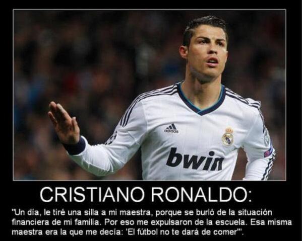 MotivacionesF's tweet photo. Cristiano Ronaldo. http://t.co/P02XUSZznq