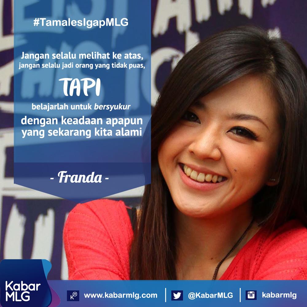 KabarMLG's tweet photo. Satu hal yg sangat membahagiakan dalam hidup ini adalah rasa syukur. Good Morning Malang -@Frandaaa #InspiringJanuary http://t.co/oChnQXFFNG