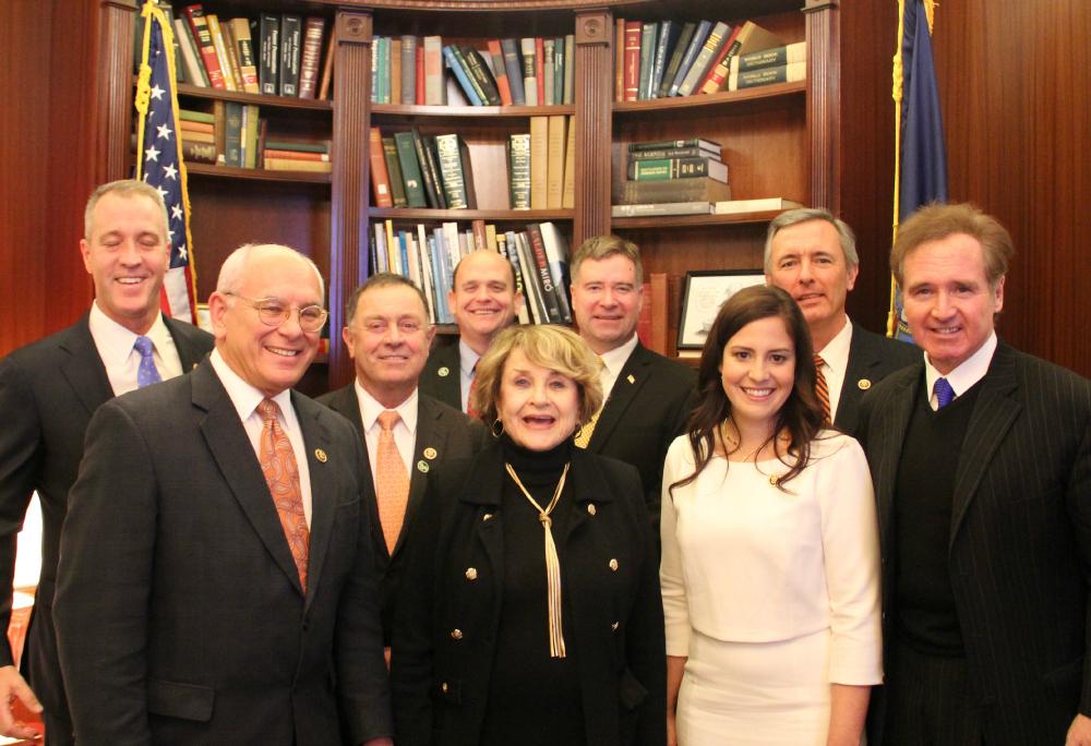 louiseslaughter's tweet photo. Great to join my #upstate colleagues, both GOP &amp; DEM to chat before the #SOTU. Bipartisanship is alive in #NY! http://t.co/xWwTEZZ9M2