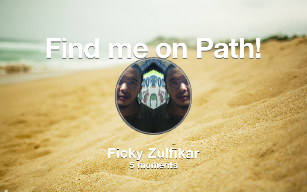 Jozul14's tweet photo. Find me on #Path now! Go to: http://t.co/7nwo0rpXQY! #thepersonalnetwork http://t.co/RNK4wjyhIo