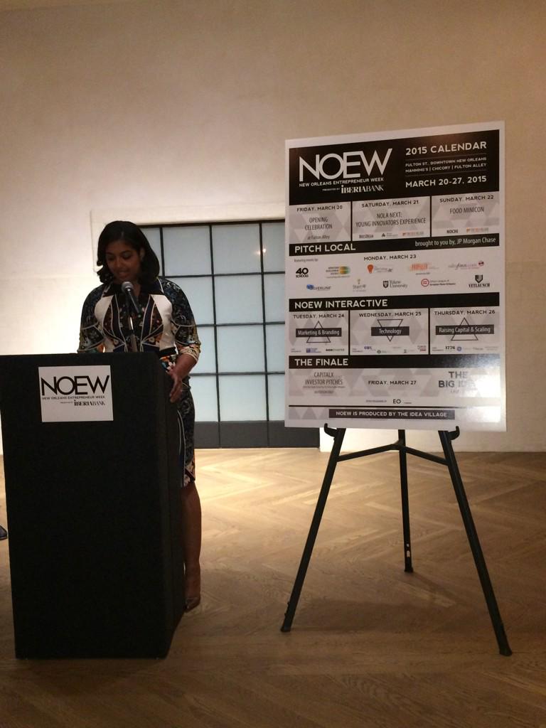 TheIdeaVillage's tweet photo. Director of @helloNOEW @victoriaraquel announcing the #NOEW2015 lineup! http://t.co/aWsqaReONT