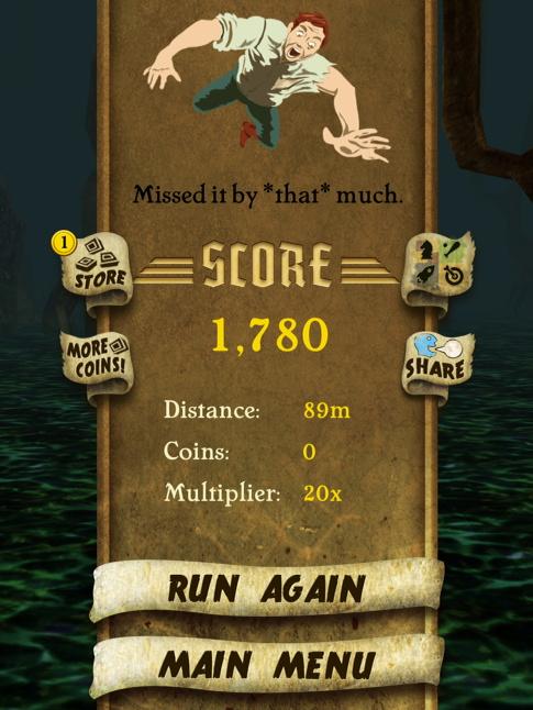 allenmikej's tweet photo. I got 1,780 points while escaping from demon monkeys. Beat that! http://t.co/nmD6OYl4wk #TempleRunl.. http://t.co/Kti907zXlJ