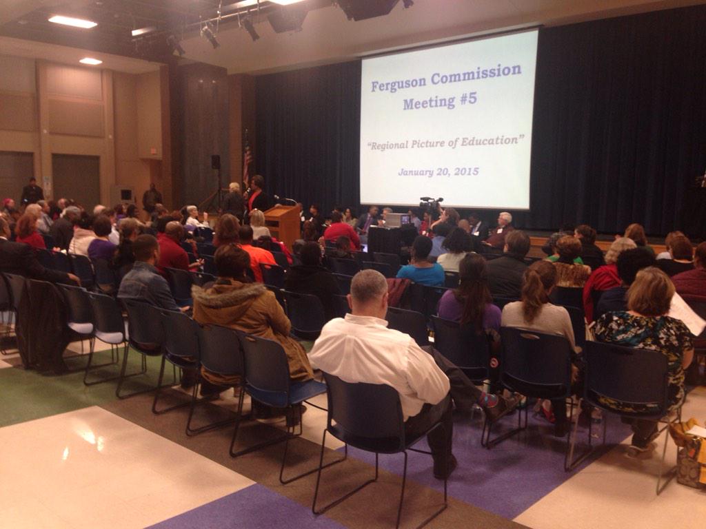 #Ferguson Commission covering a lot of ground around education. Main theme: disparity in "quality" btwn zip codes
