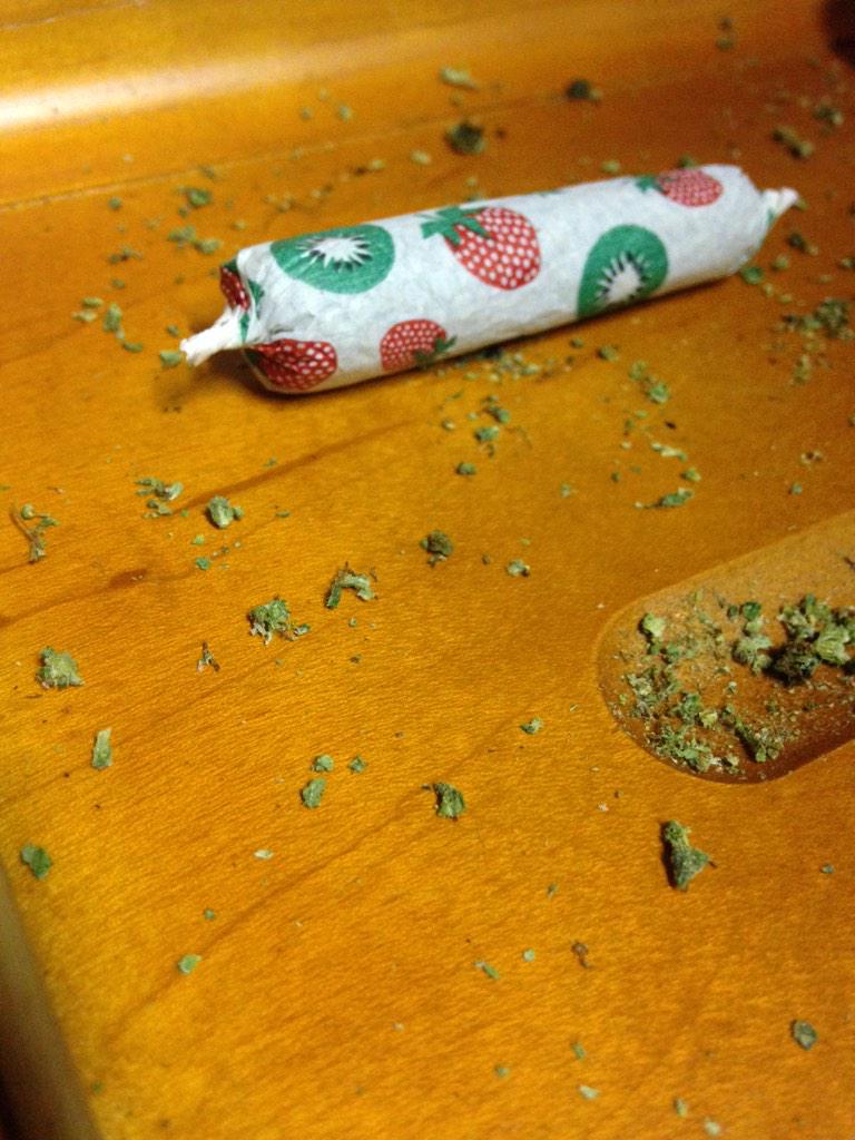 swppedp's tweet photo. Fat little strawberry kiwi flavoured joint 👌 #StonerNation #WeedSquad #StonerFam http://t.co/EDhzQLaaTQ