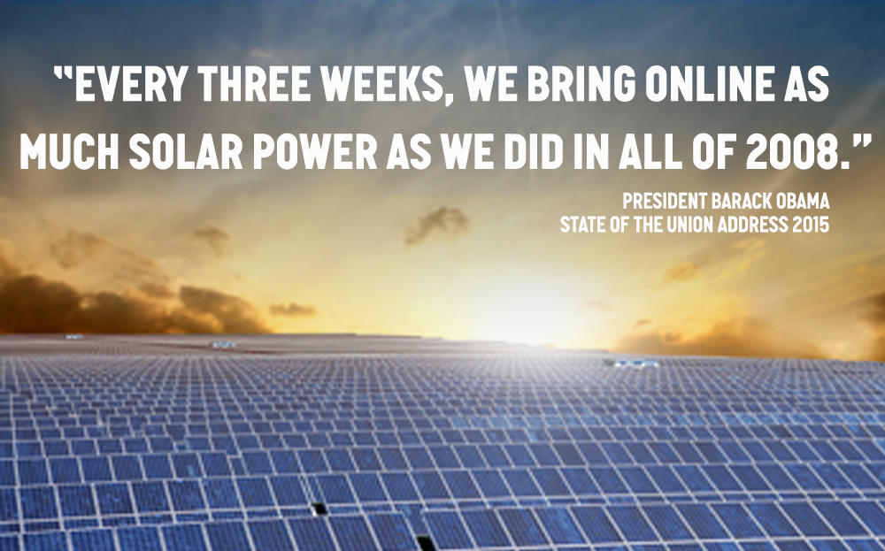 SolarRaina's tweet photo. RT @350: #Solar industry is booming in America says @BarackObama during #SOTU -- that's some good news. http://t.co/0bkkbABeCJ #SolarChat