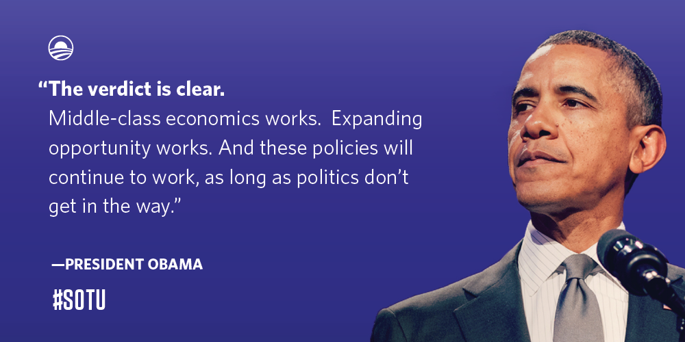 BarackObama's tweet image. Retweet if you agree with President Obama. #SOTU